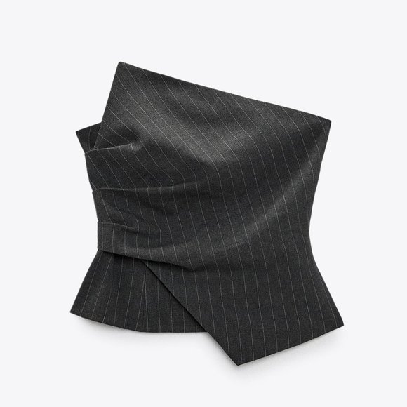 BLOGGER'S FAVE! Zara Corset Dark Gray NWT - Picture 17 of 17